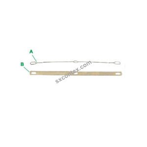 Waste Selvedge Heald for Textile Machinery, code E9Z001A Length: 135mm