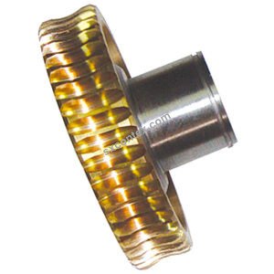 Coiling Copper Worm Wheel for Somet SM93 Loom 8-AD8F18A, 46 Teeth