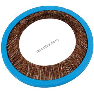 Weft Feeder Flat Base R Type Ring Brush Wool / Ox Hair, OD: 143mm