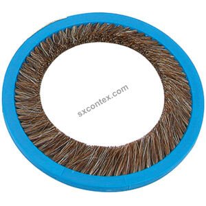 Weft Feeder Flat Base S Type Ring Brush Wool / Ox Hair, OD: 143mm