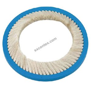 LGL Weft Feeder Triple-buttoned Z Type Ring Brush Wool / Ox Hair, OD: 143mm