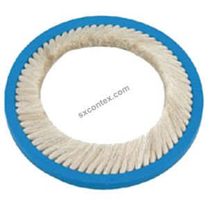 LGL Weft Feeder Triple-buttoned S Type Ring Brush Wool / Ox Hair, OD: 143mm